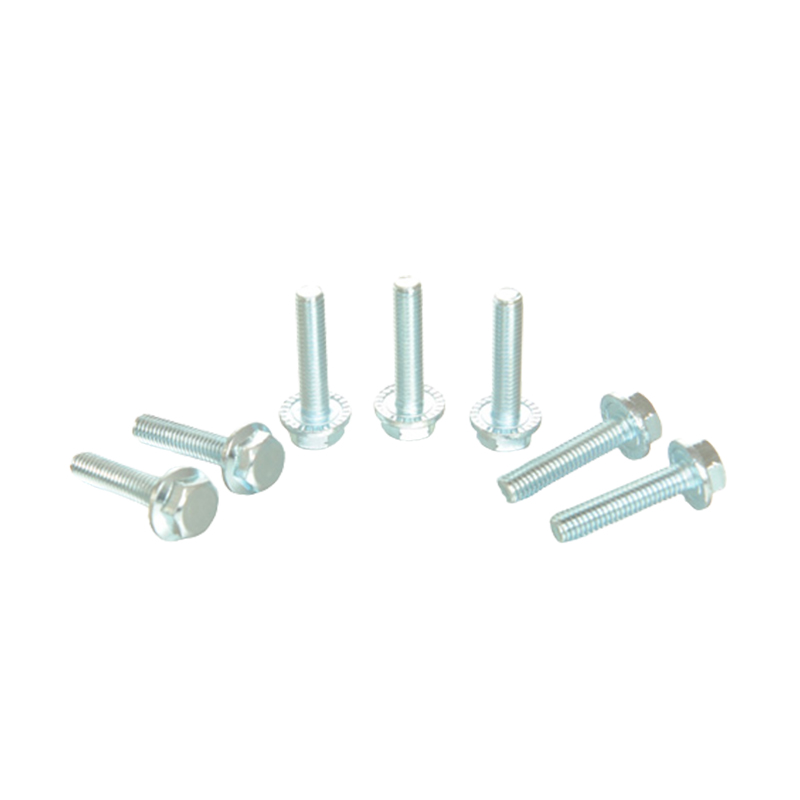 Flange hexagonal com junta e parafusos de dente